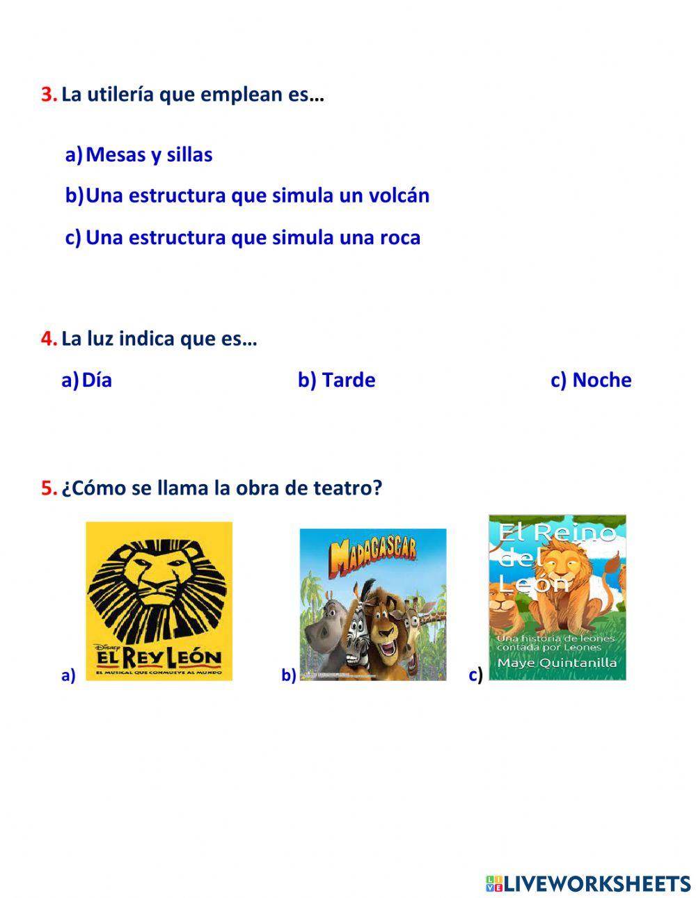 Elementos de una obra de teatro