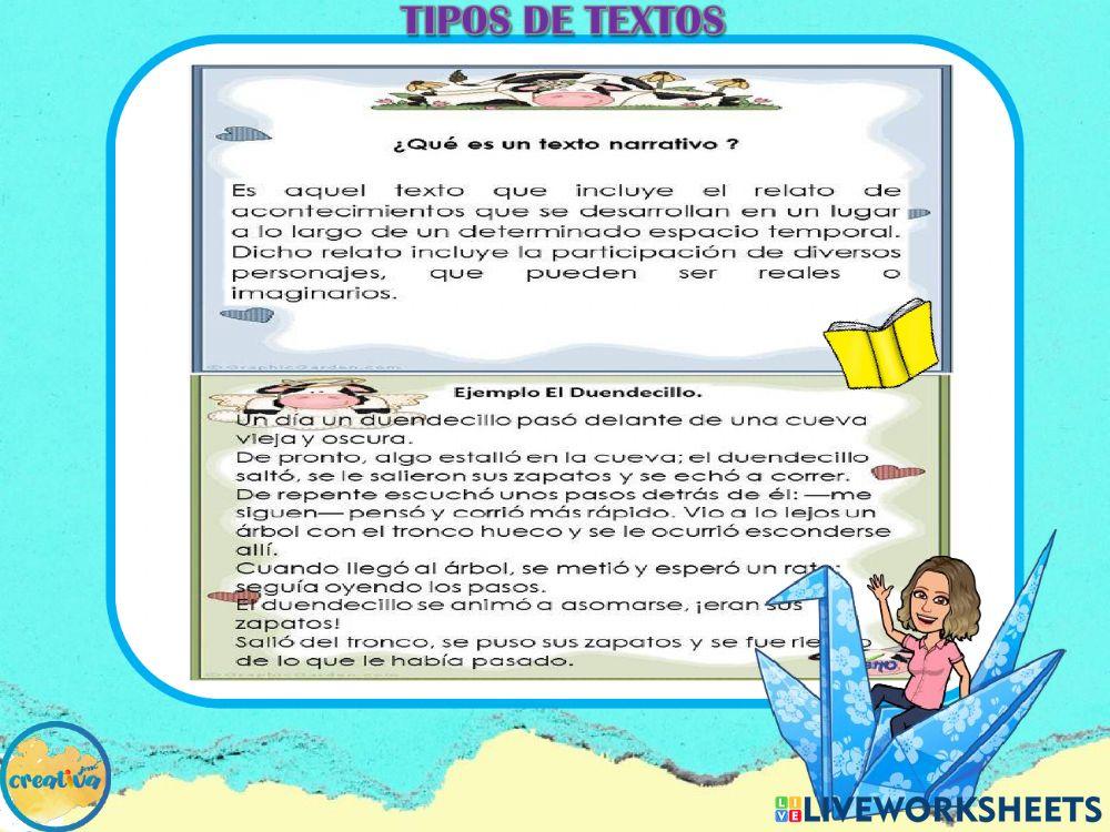 Tipos de textos