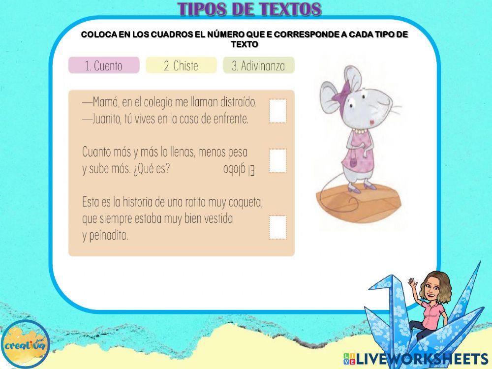 Tipos de textos