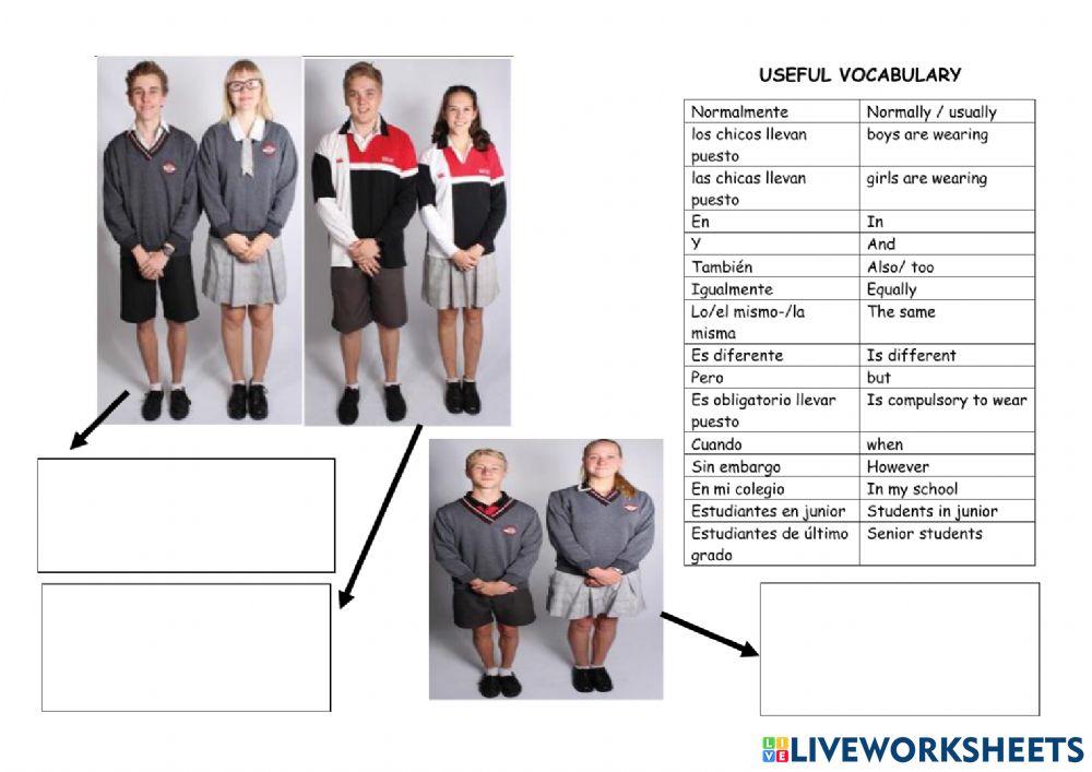 Descripcion de mi uniforme