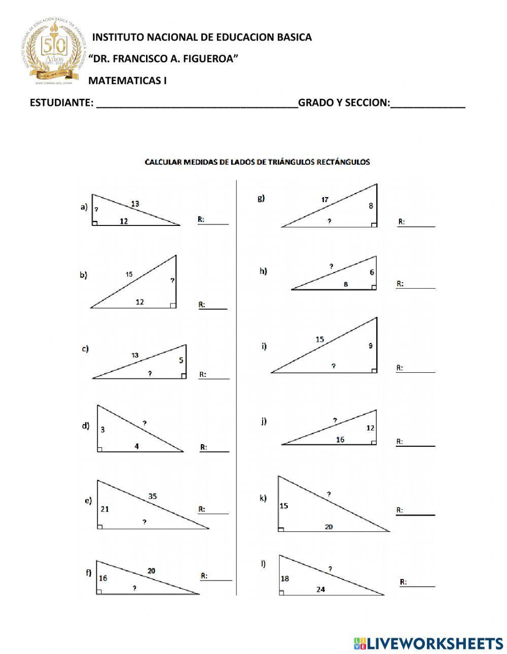 Teorema de pitagoras