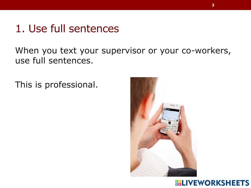 Texting Etiquette - Lesson Part 1