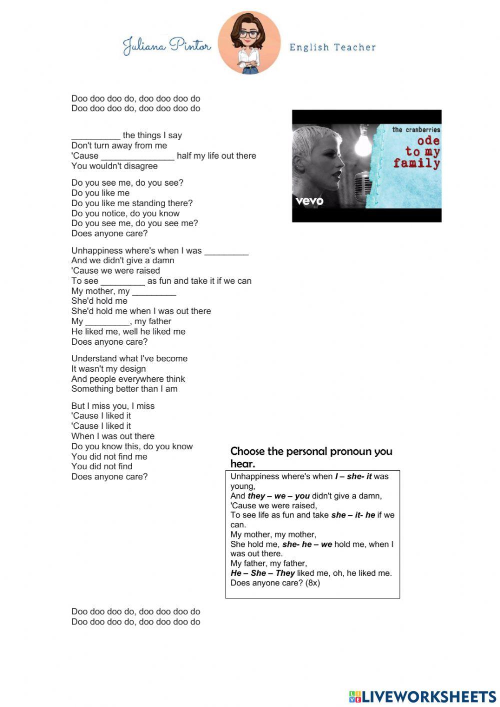 Ode to my family - The Cranberries