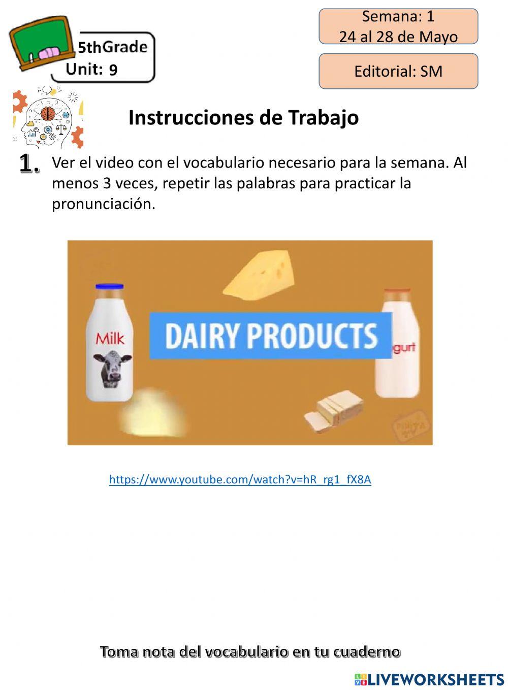 Dairy products