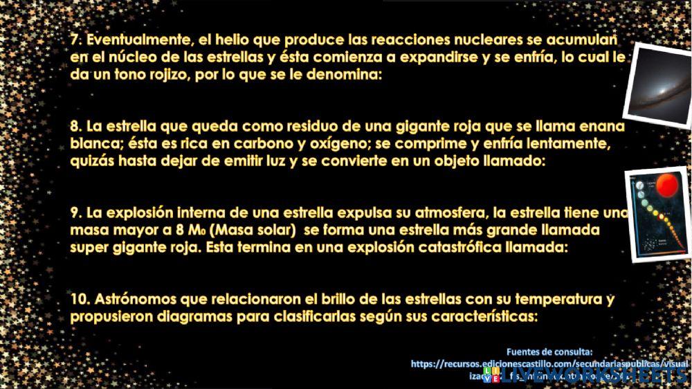 Los mecanismos de las estrellas