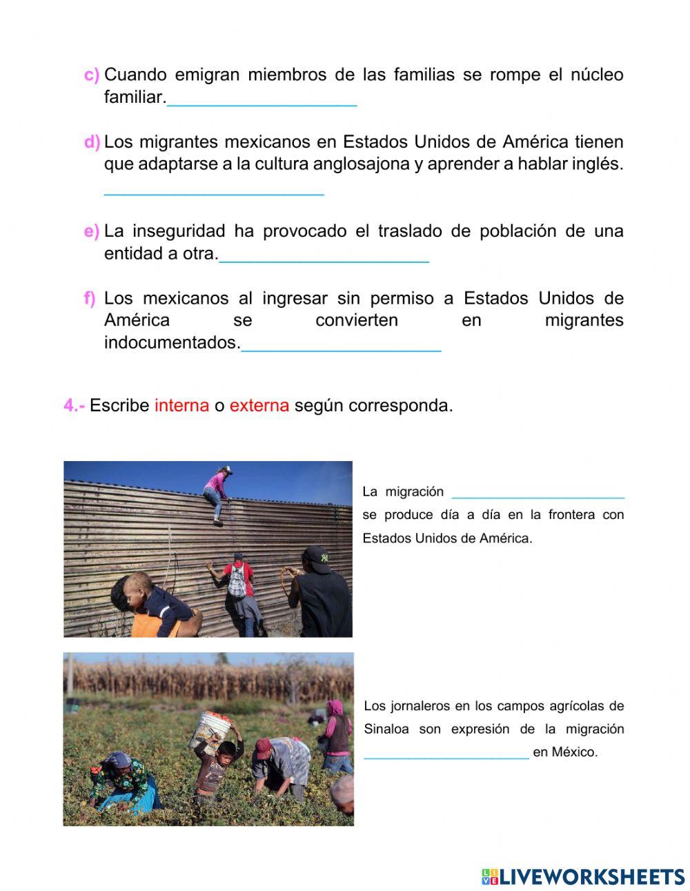 La migración en México