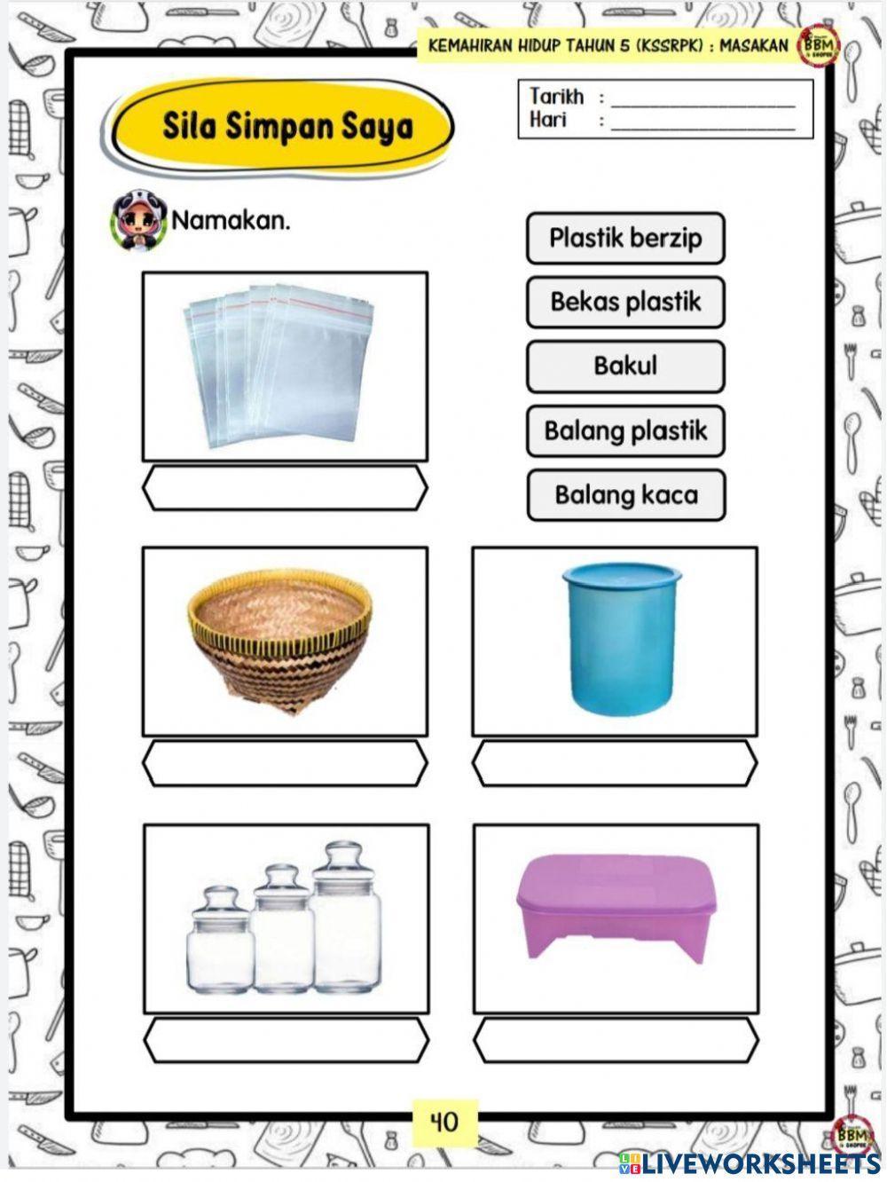 KHMTH5-Bekas Penyimpanan Makanan