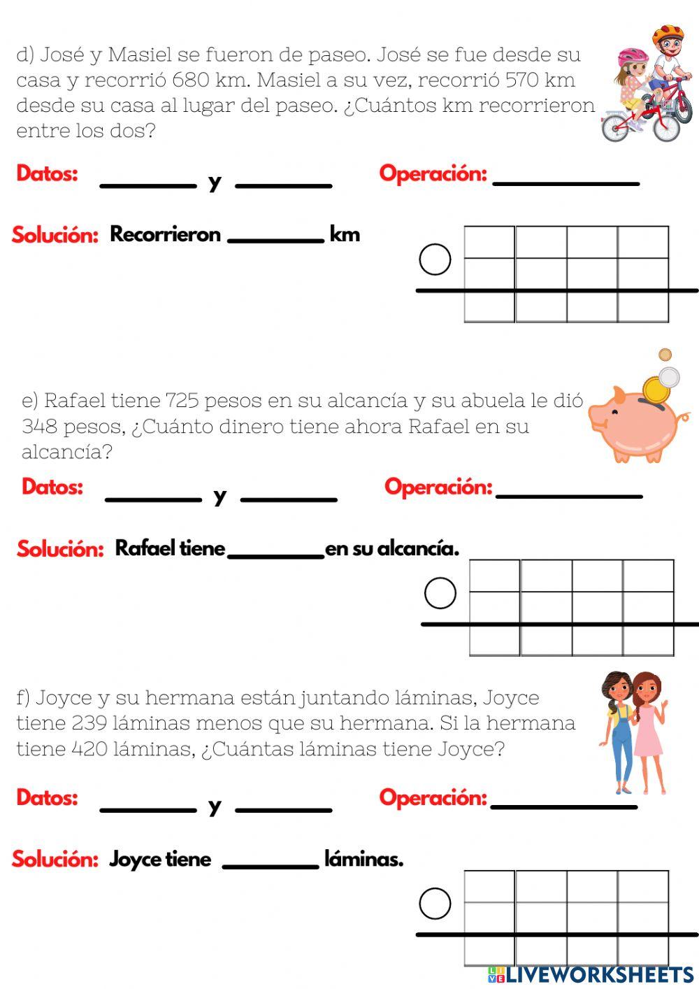Resolución de problemas 4º