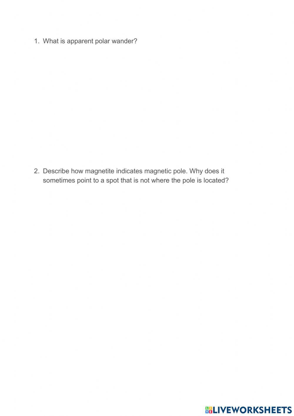 5.3 Magnetic Polarity Evidence for Continental Drift