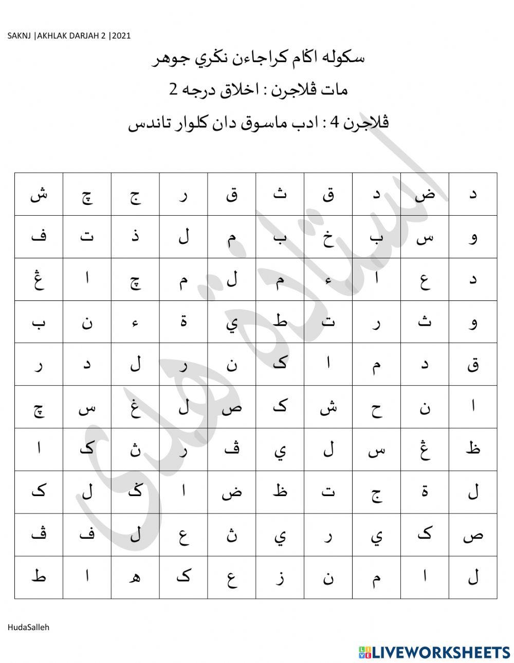 Adab masuk tandas-Akhlak darjah 2