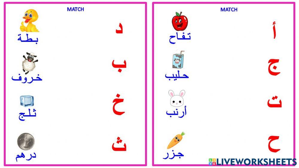 الحروف العربية