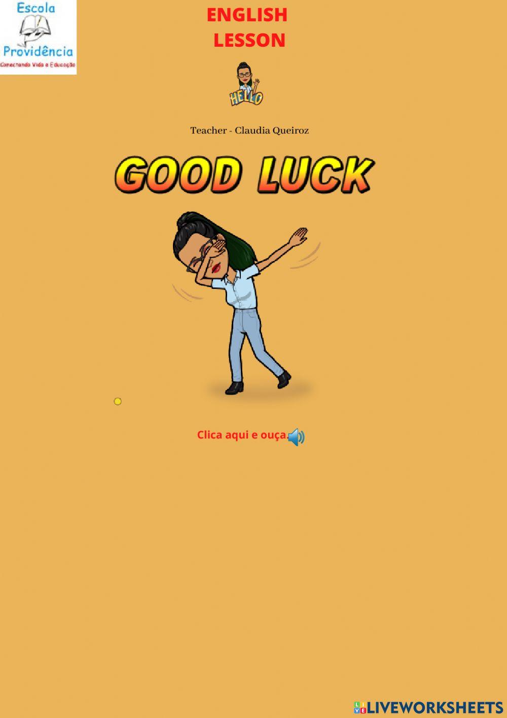 More Colors  and Personal Pronoun 4º e 5º