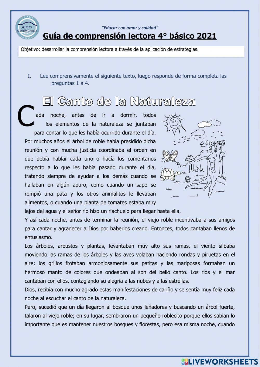 Comprensión lectora