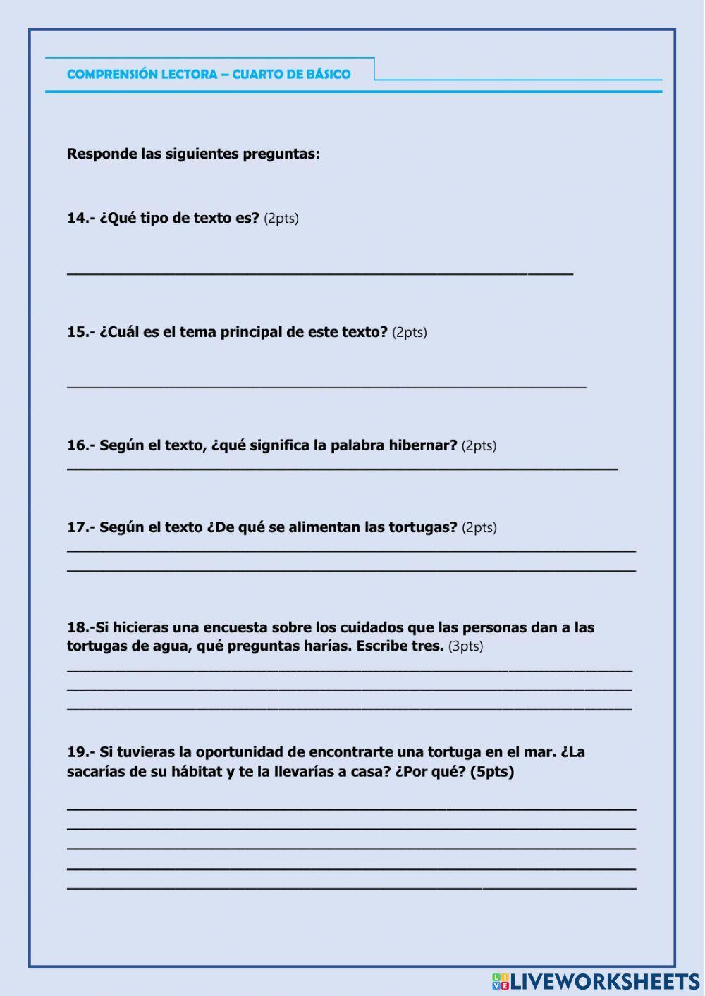 Comprensión lectora