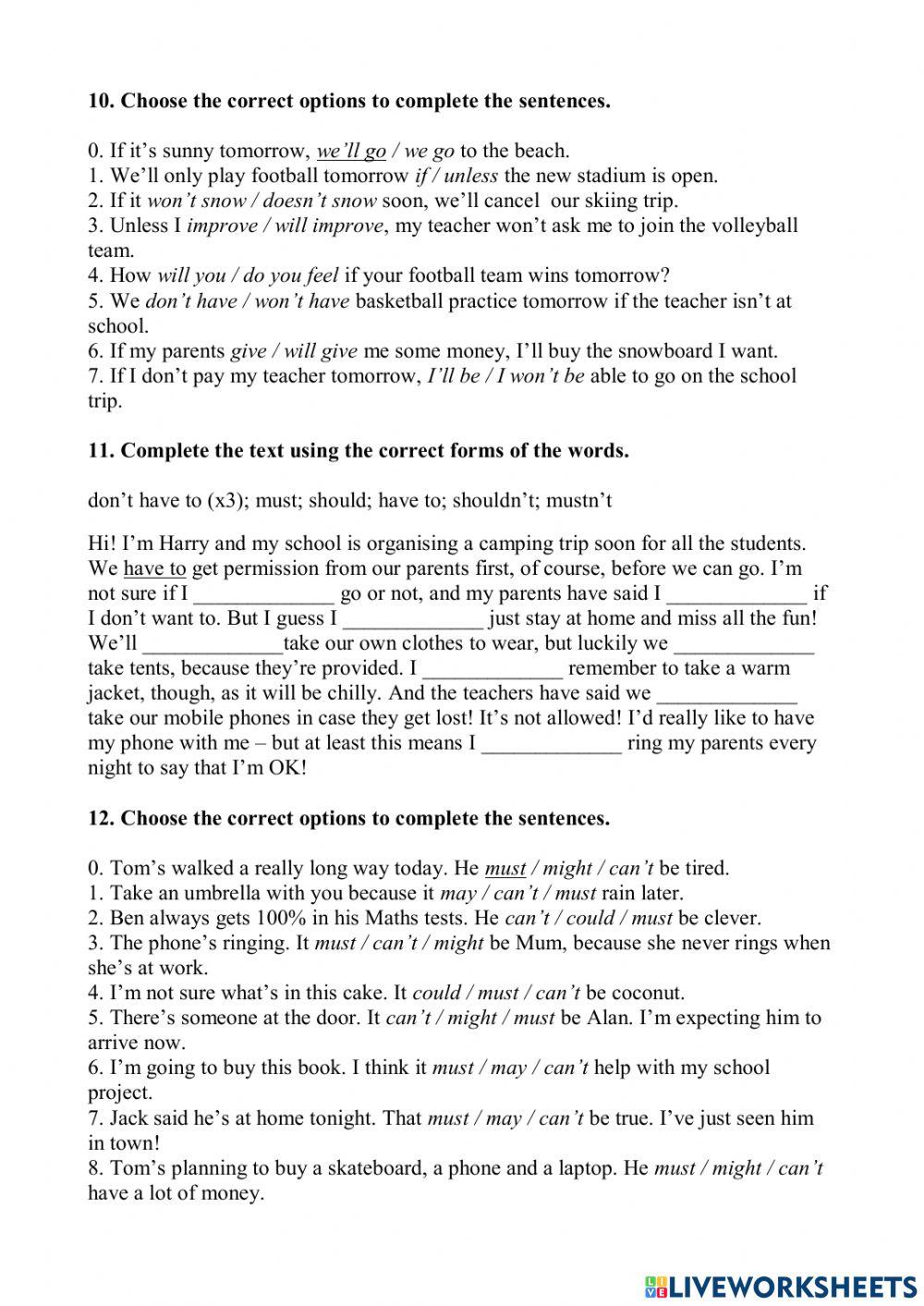 WW3 End-of-Year Test