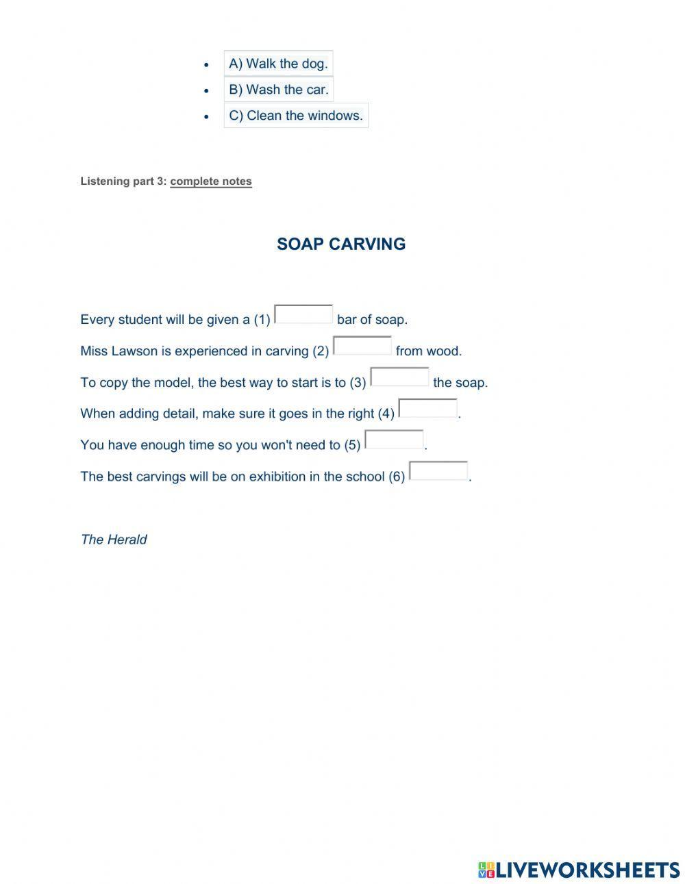 B1 Preliminary (PET) Listening