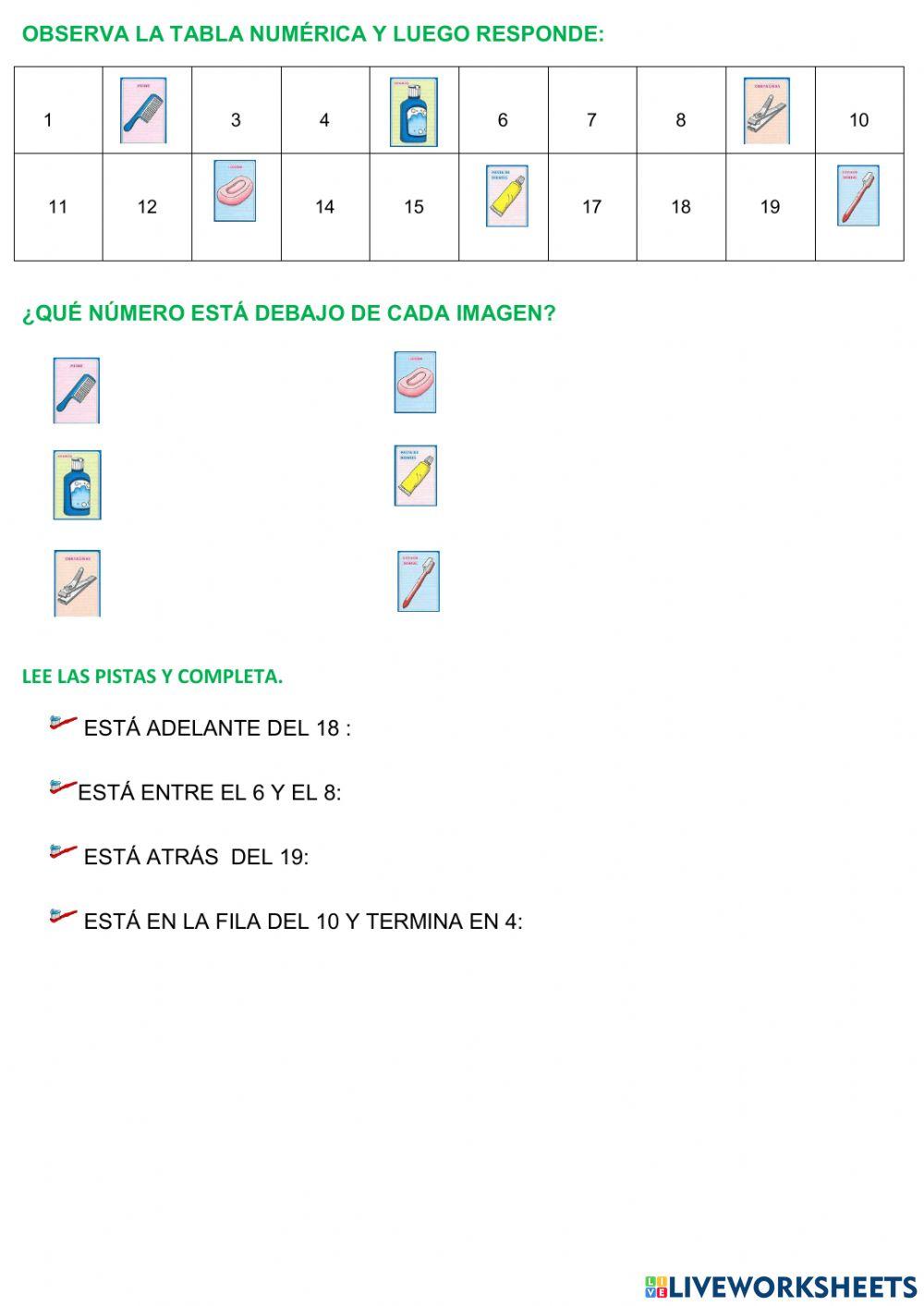 Numeración e higiene