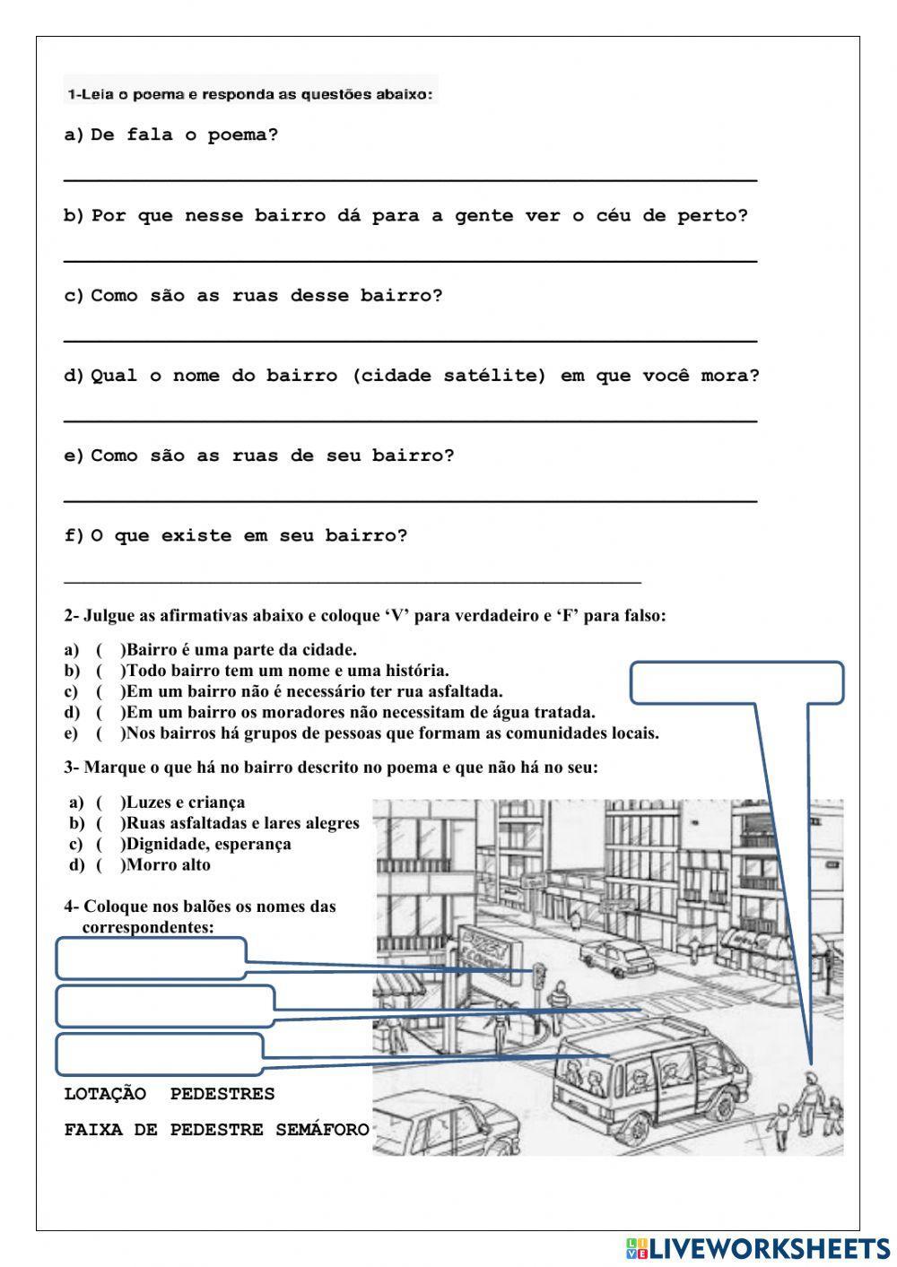 Bairro - Zonas Urbana e Rural