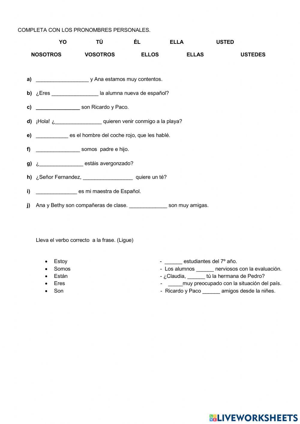 Evaluación español 1º trimestre 7º