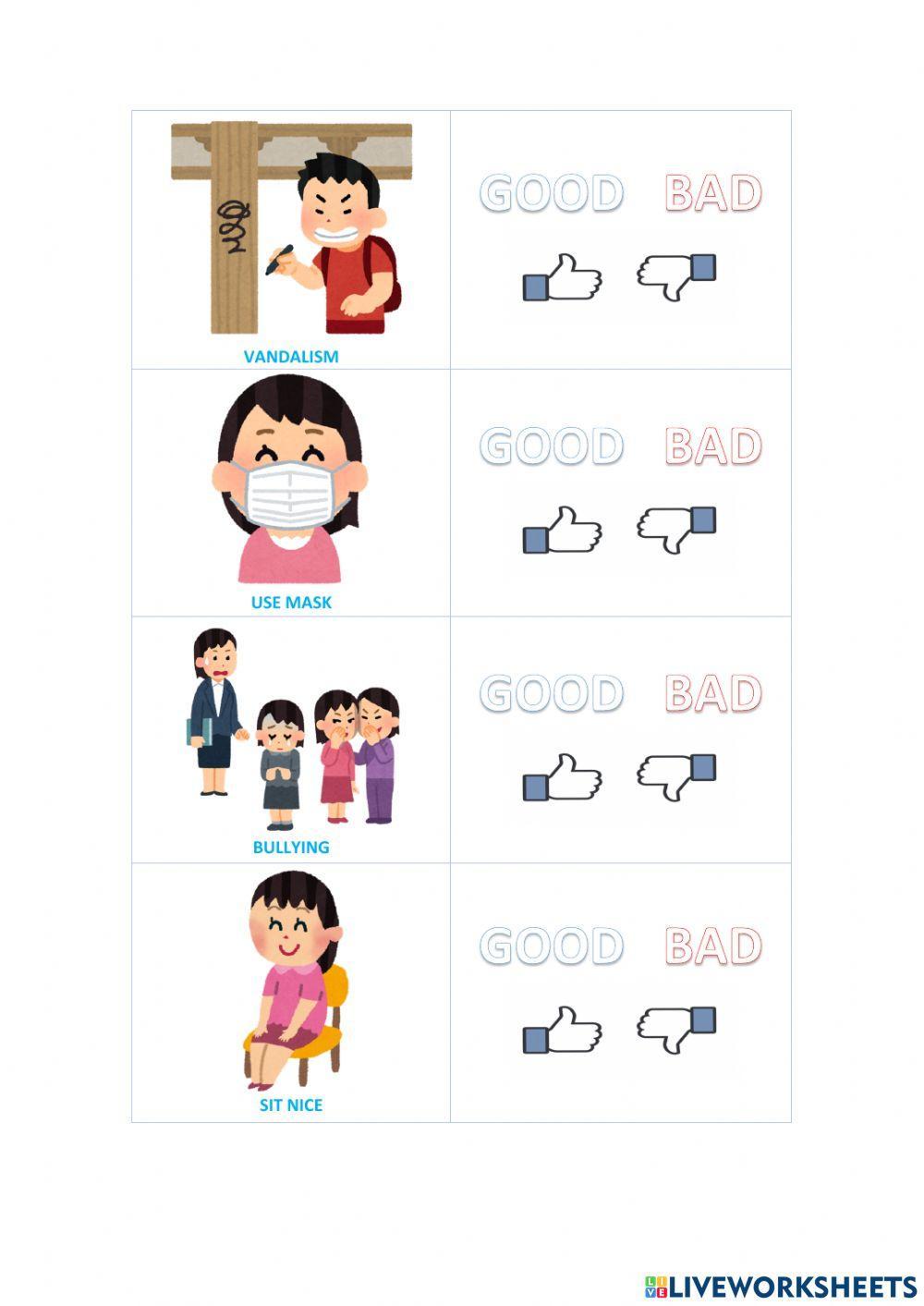 1014577 | Good or bad behavior | anabellevizuete