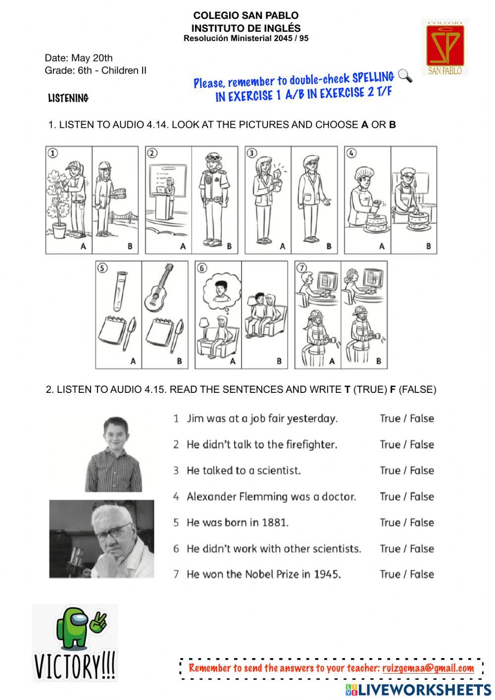 Listening 6th grade children iii