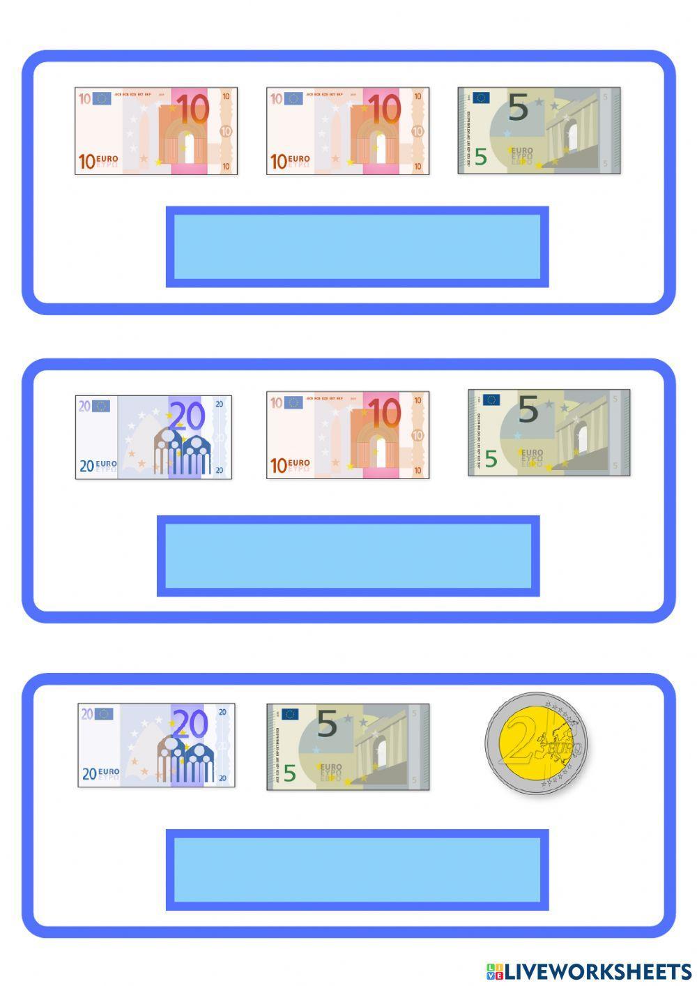 Dinero II worksheet | Live Worksheets