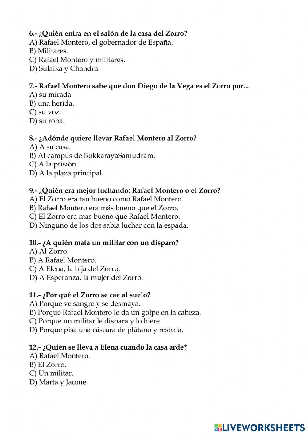 La máscara del Zorro Ficha 4 (2)