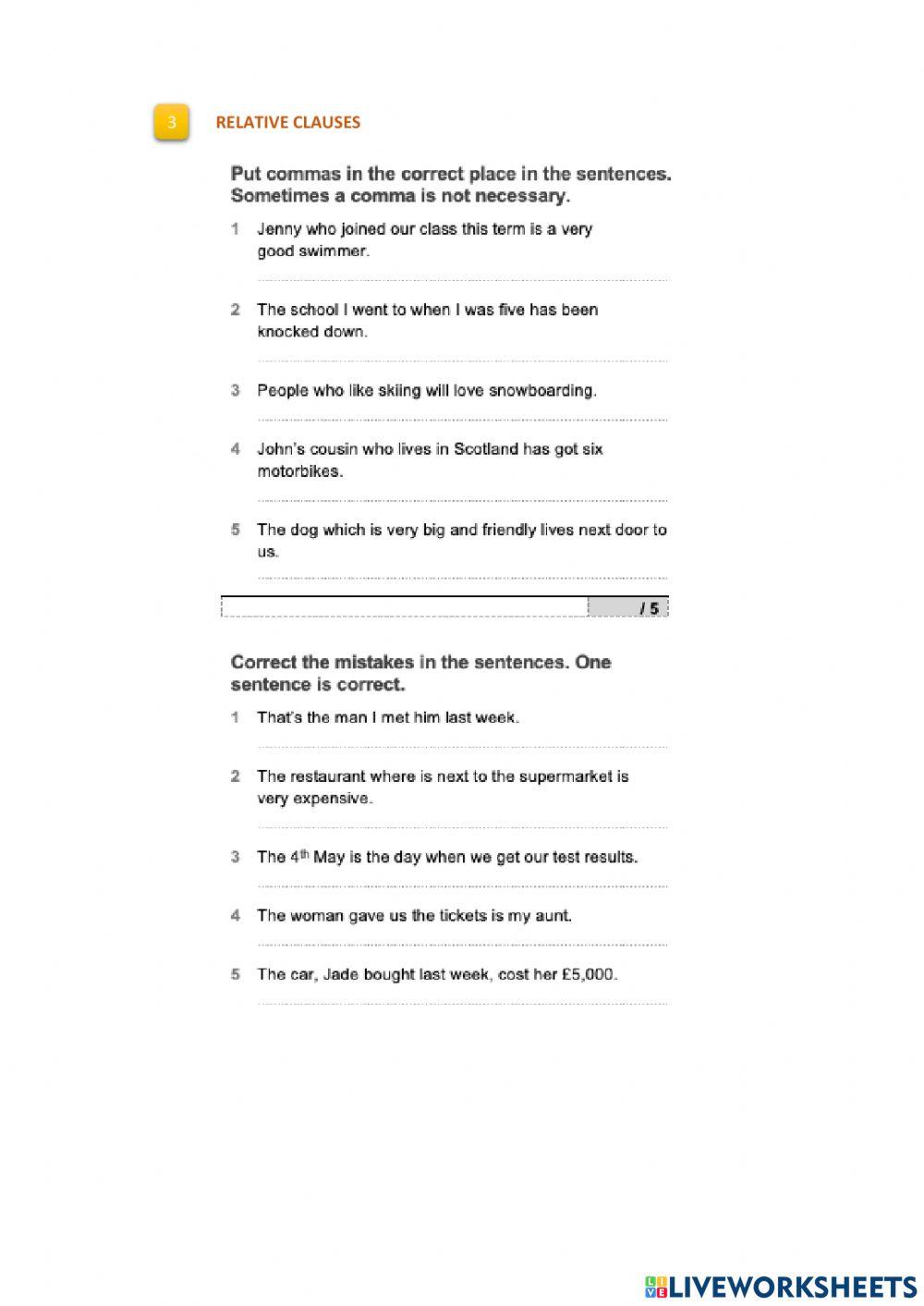 Grammar revision 7-9