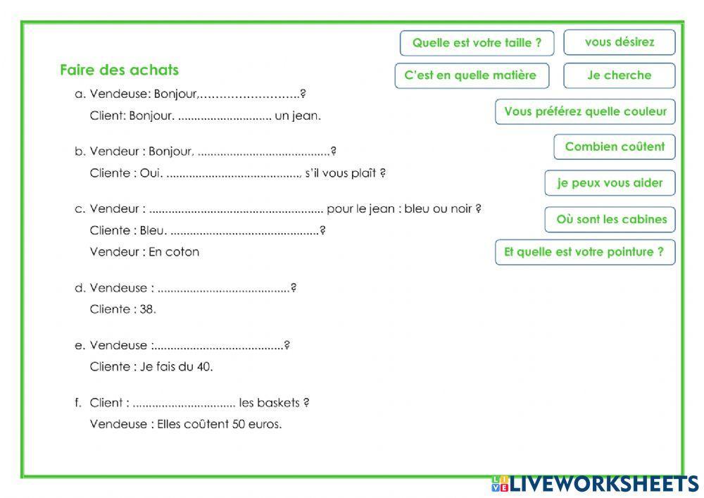 Faire des achats-en avant 2