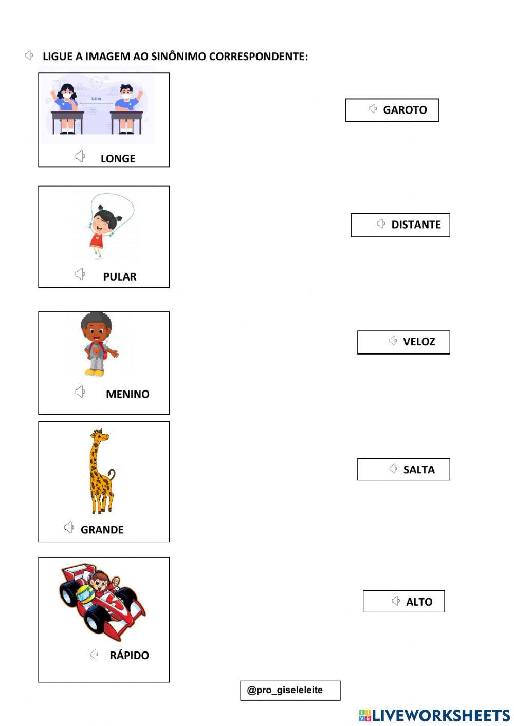 Antônimo e sinônimo