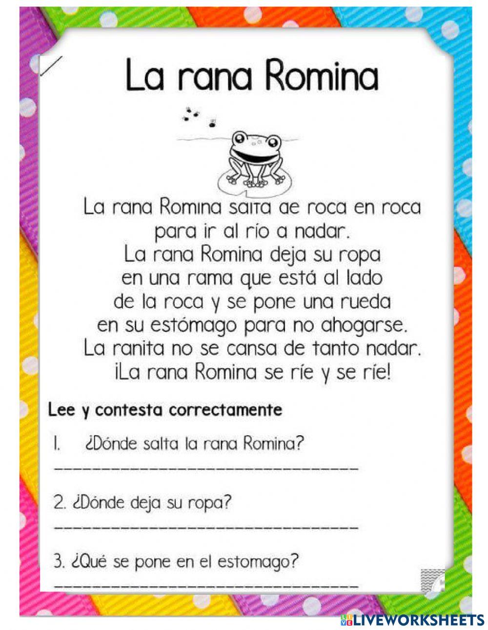 Evaluación de lectura