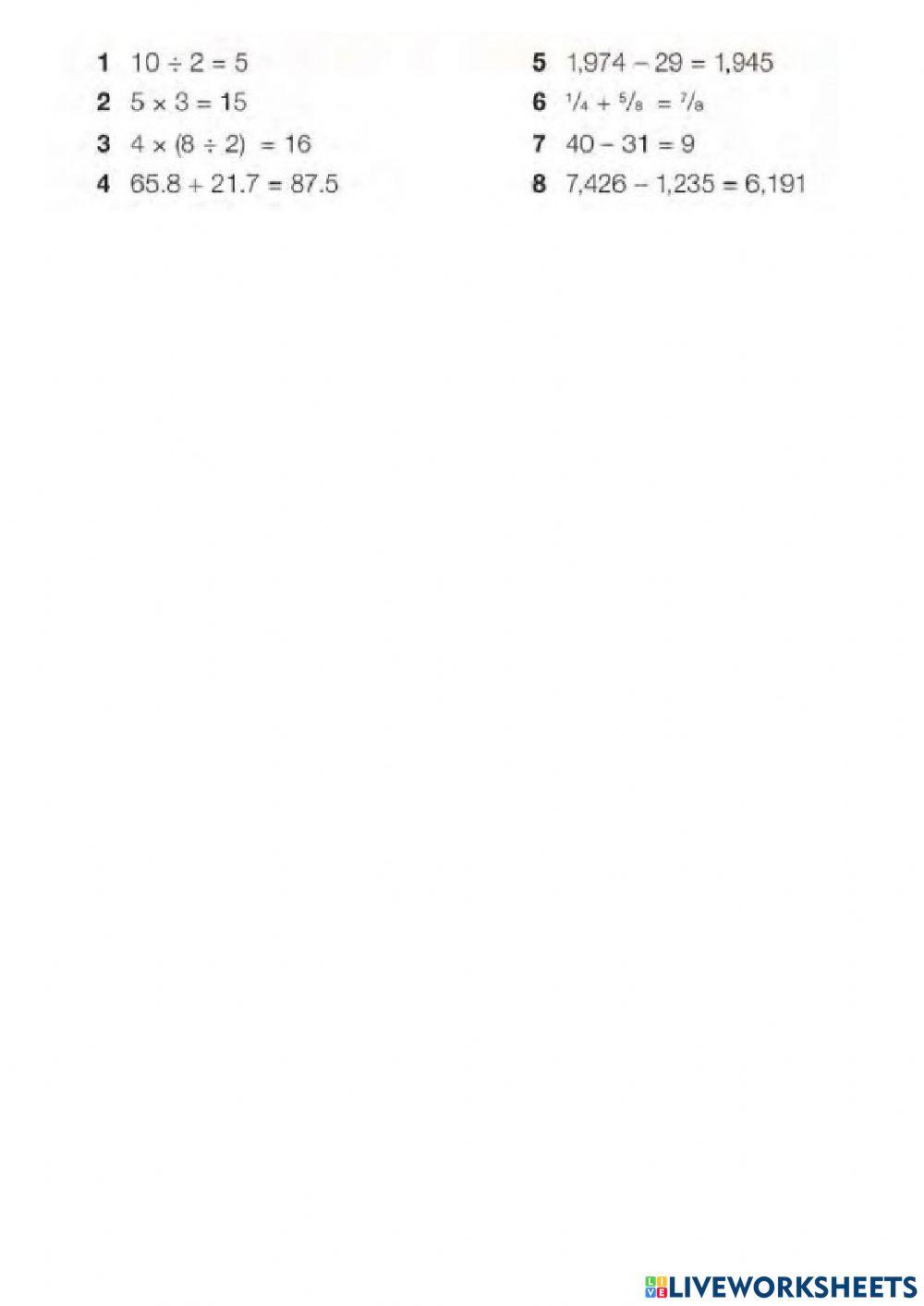 Class 1: Arithmetics