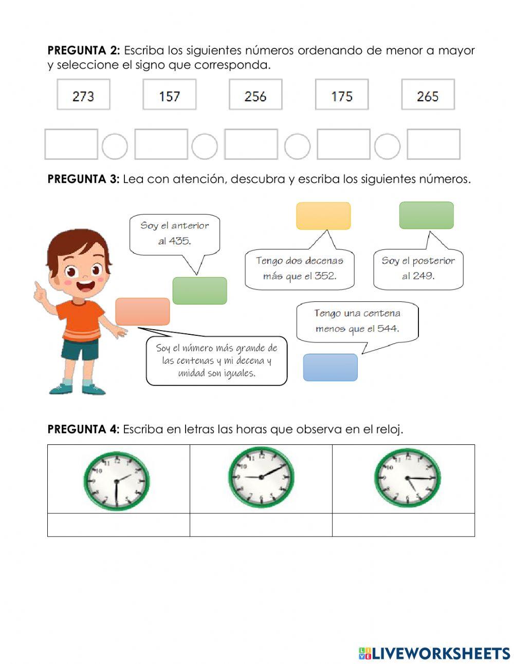 Evaluacion de Matematica