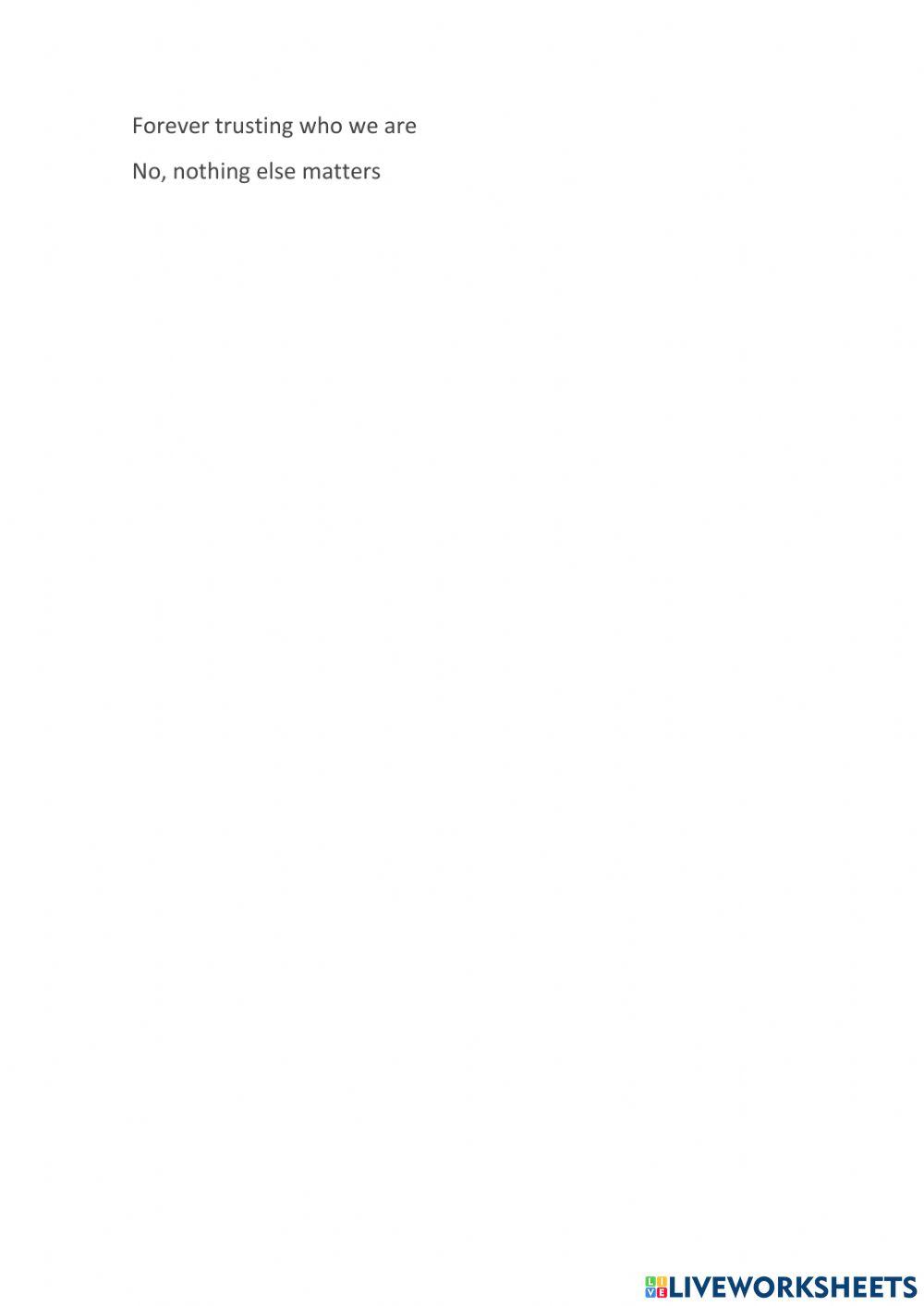 Nothing else matters (Metallica)