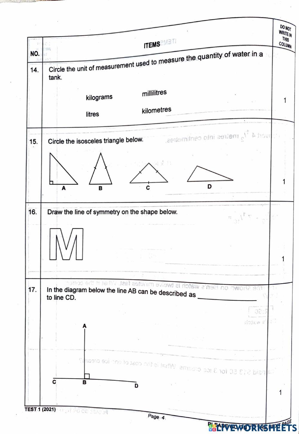 S.E.A. Math Practice