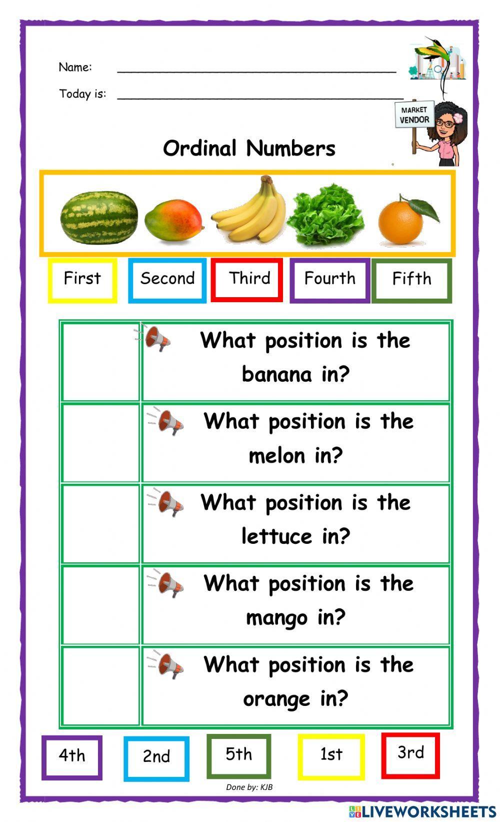 Ordinal Numbers