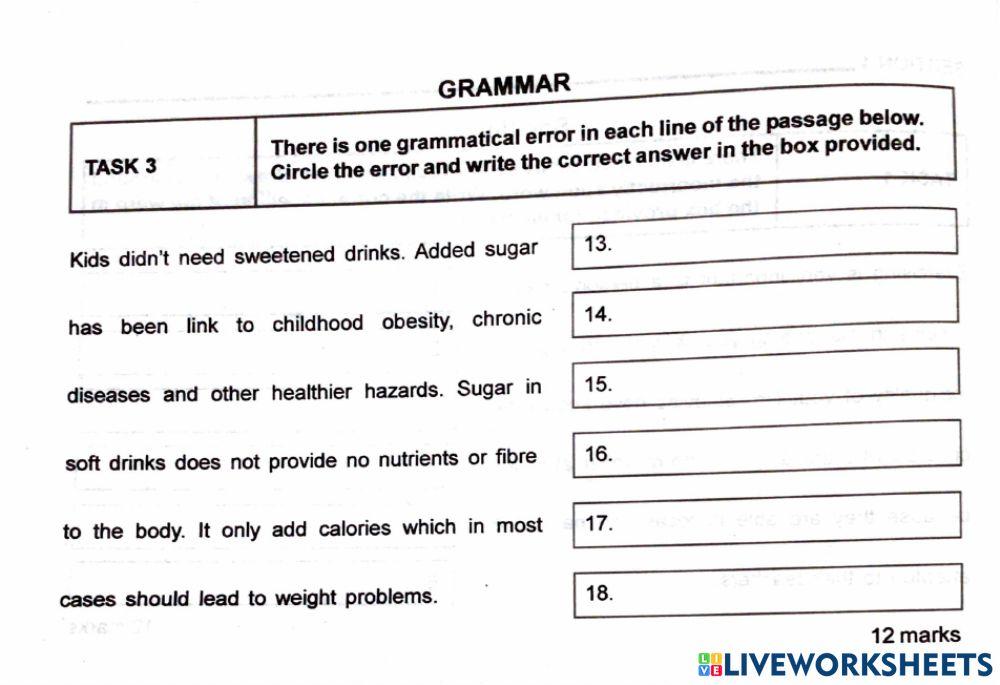 S.E.A. Language Arts Practice