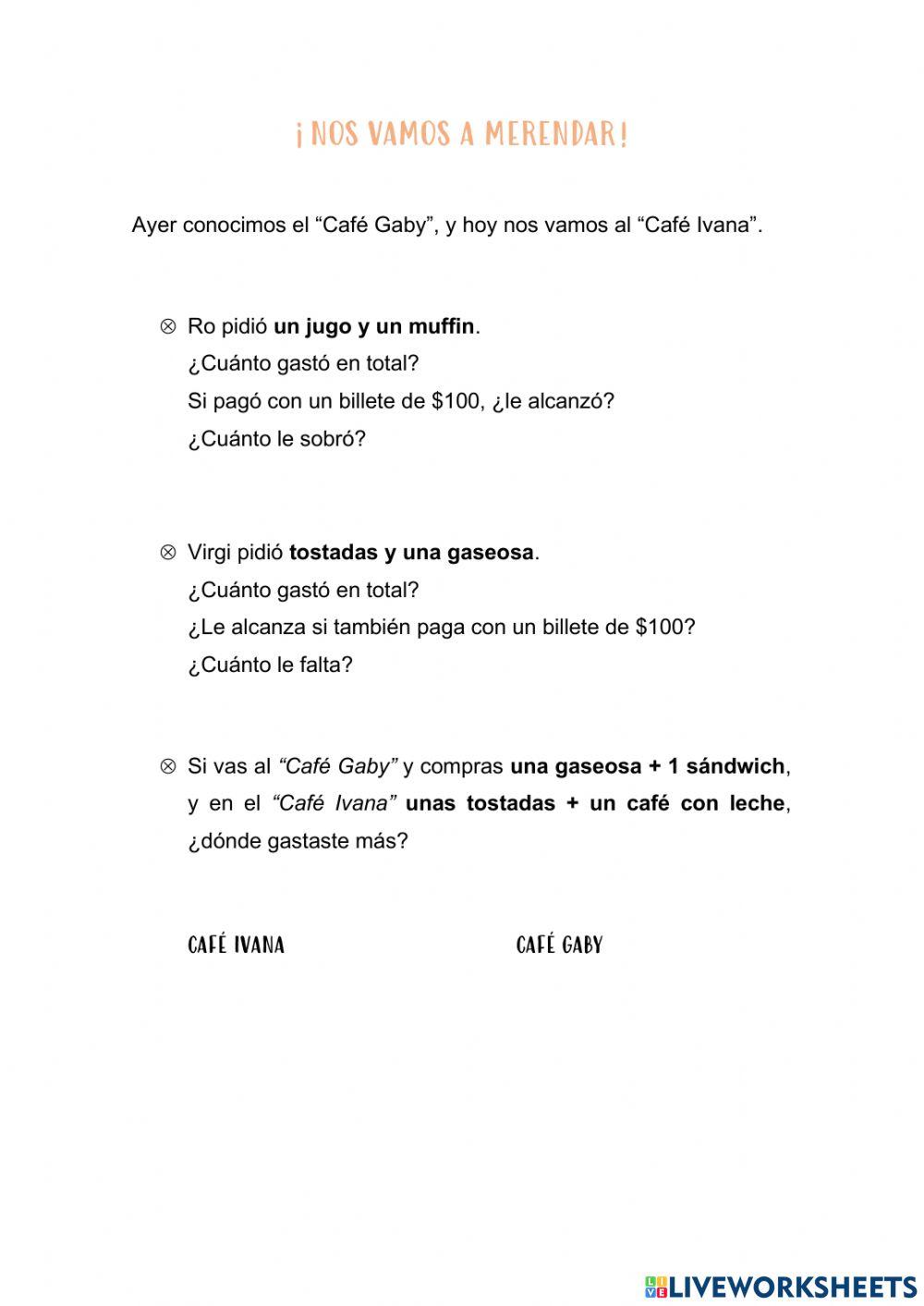 Nos vamos a merendar