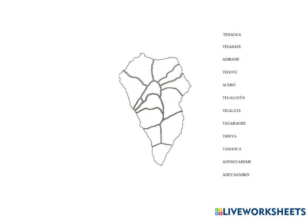 Muncipios aborígenes de La Palma