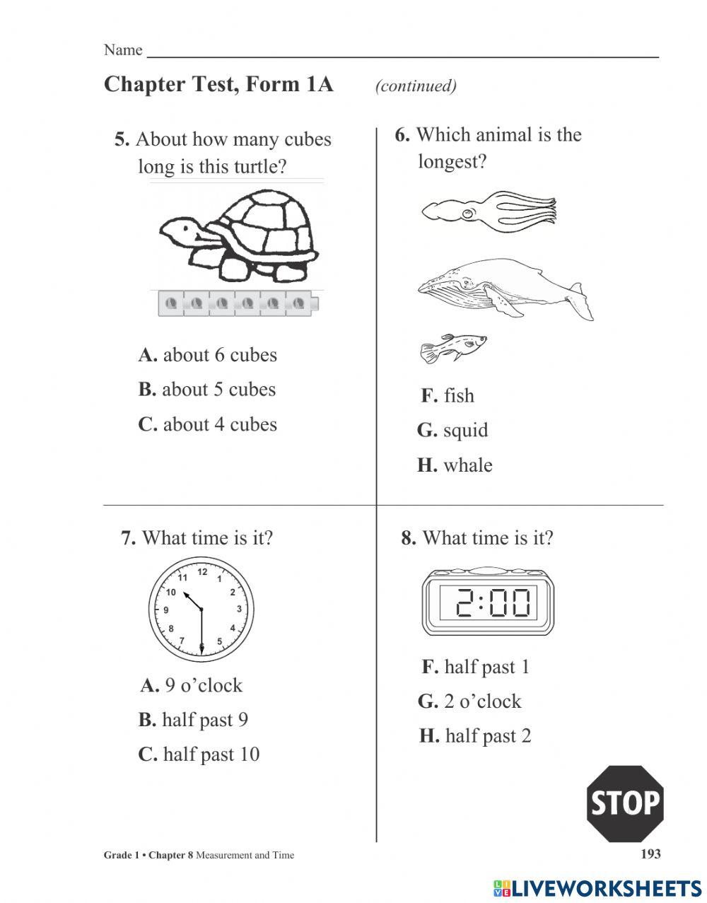 Comparing lengths review