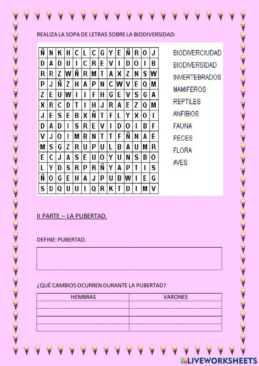 Diagnóstico ciencias naturales