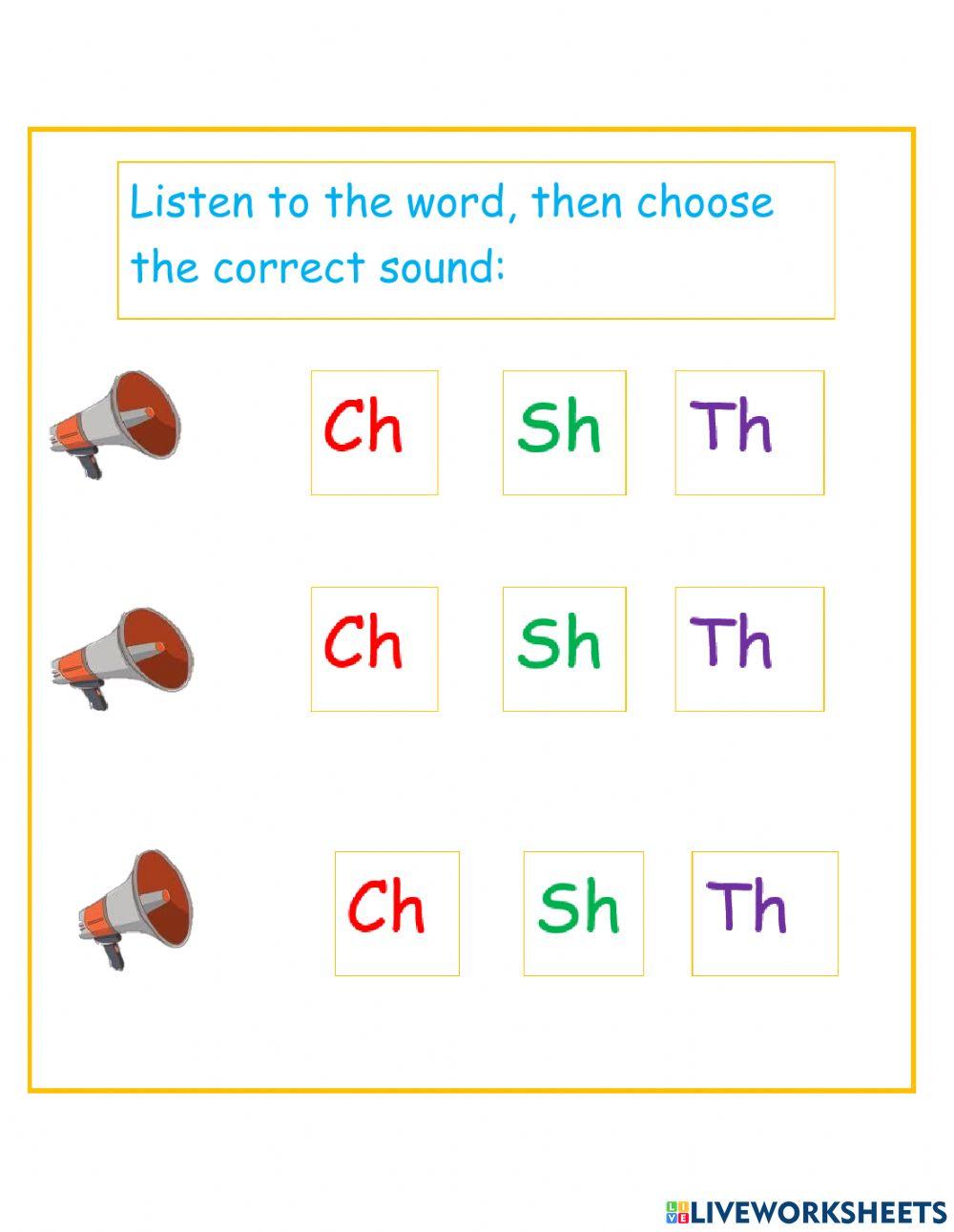 Diagraph listening excercise