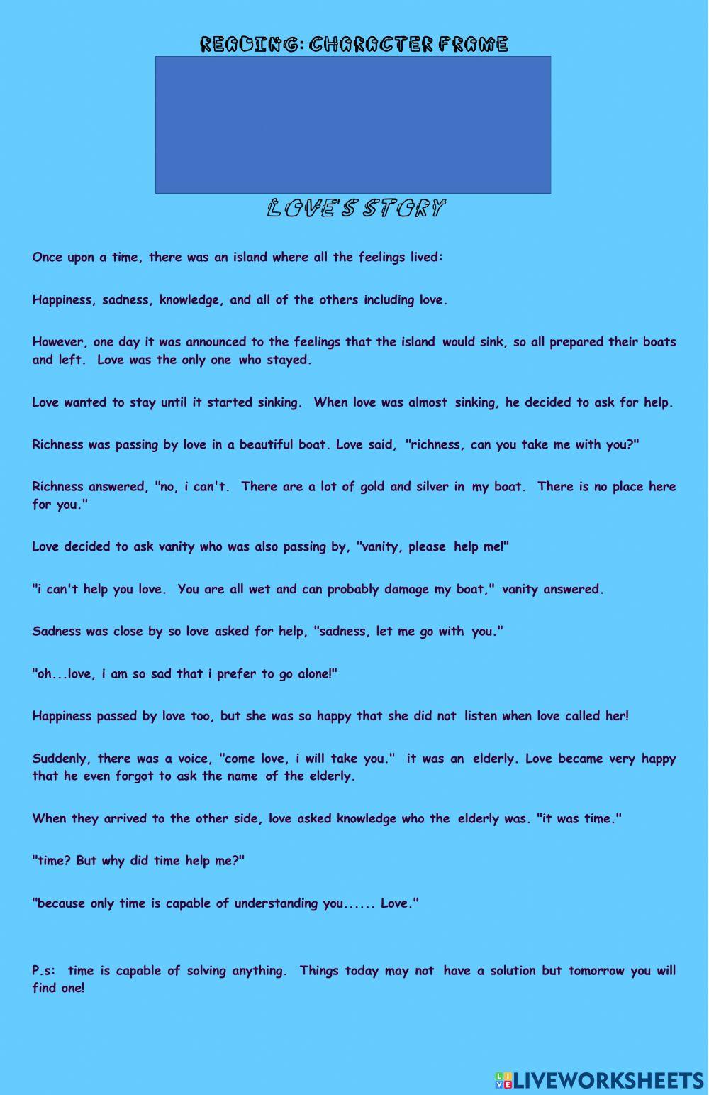Character Frame Worksheet Live Worksheets character-frame-worksheet-live-worksheets
