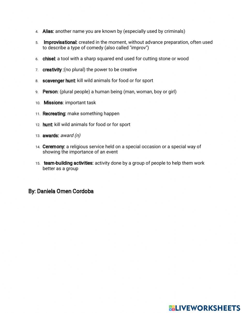 Reading comprehension