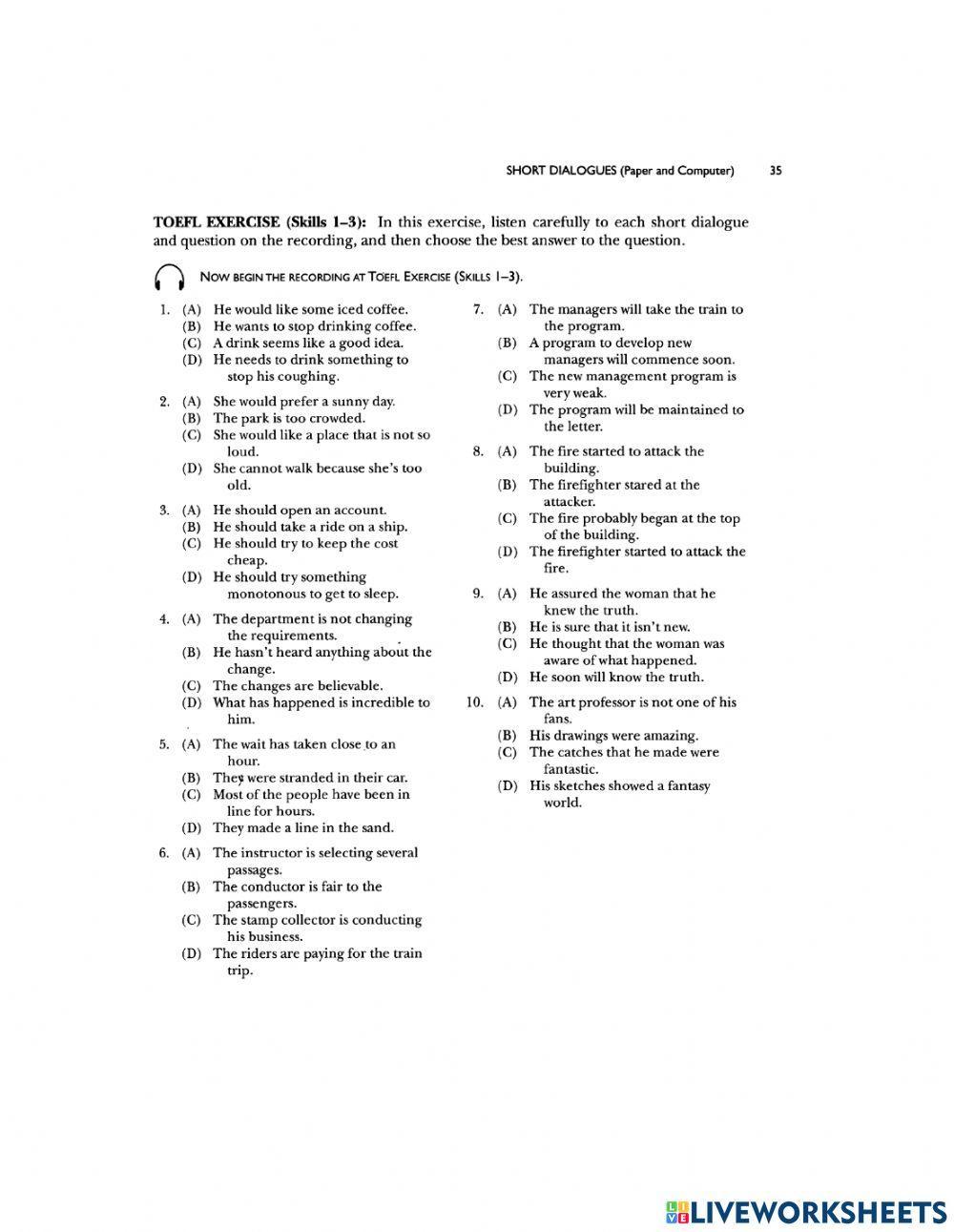 Listening skills 1-3