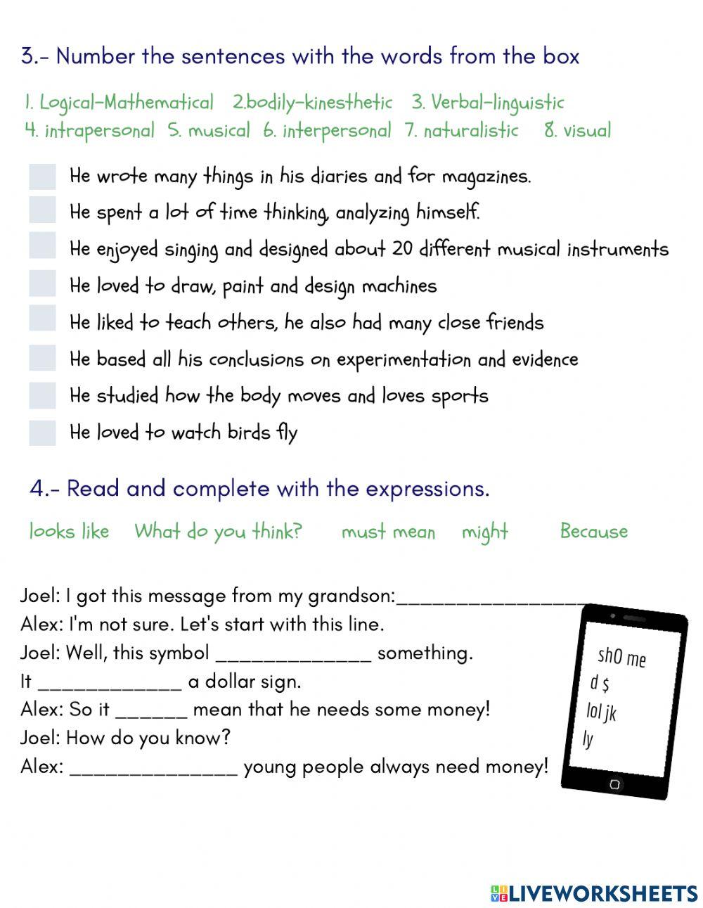 Tag questions and chat slangs