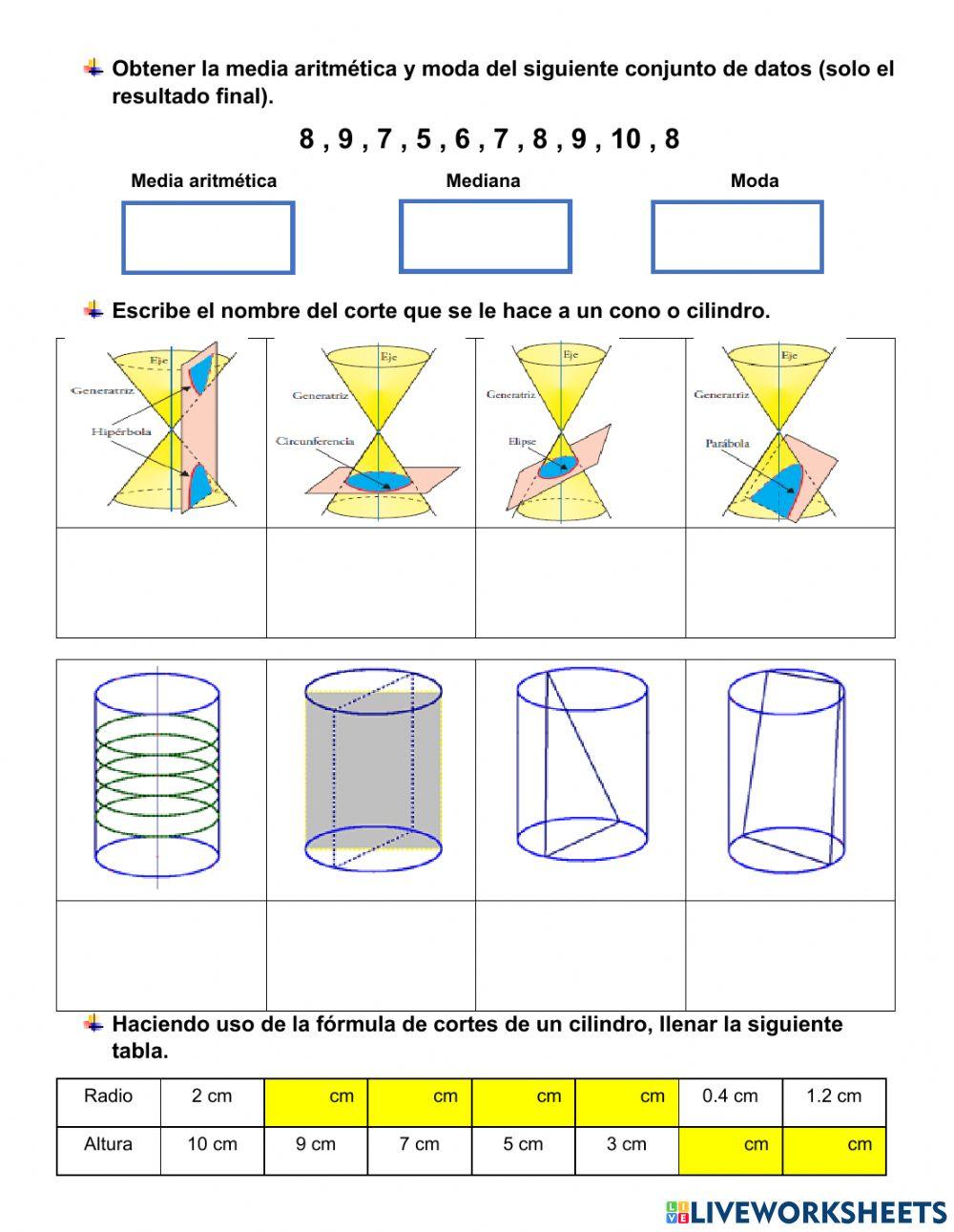 Examen de Matemáticas 3