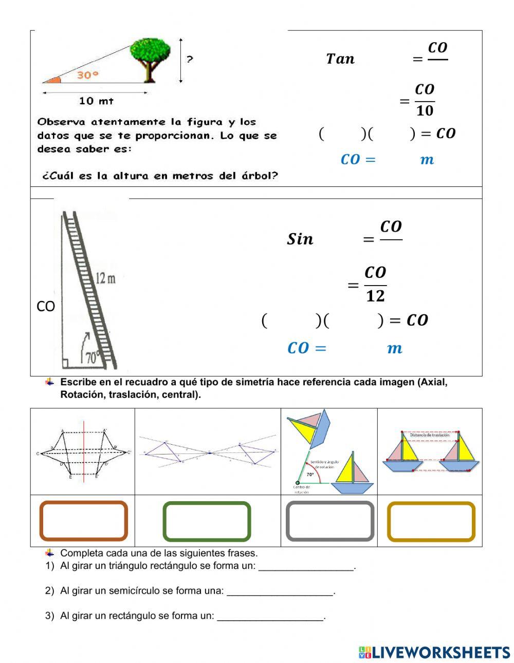 Examen de Matemáticas 3