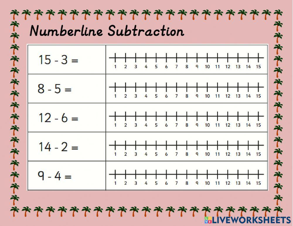 Number Line Subtraction