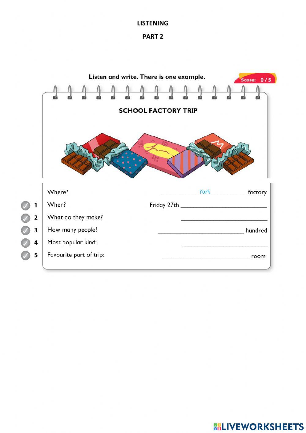 Flyers listening test 5